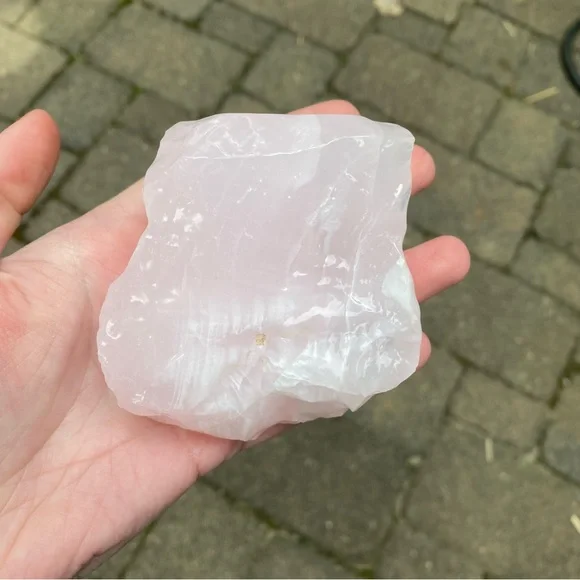 Large Pink Calcite Crystal Gemstone - Picture 5 of 6